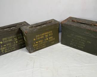  Metal Ammo Boxes

