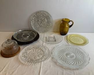 Cut Glass Serving Plates