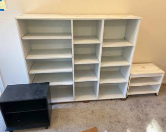 Wood Shelves, Printer Carts