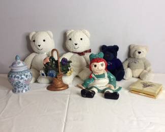 Cast Iron Door Stops & Teddy Bears
