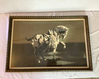 Framed Horse Print