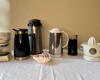 Mr. Coffee Coffeemaker, Braun Grinder, OGGI Carafe
