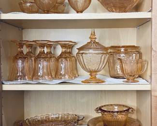 Vintage Pink Depression Glass