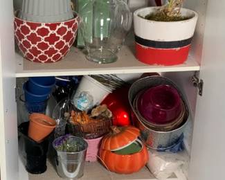 Cabinet Full of Planters