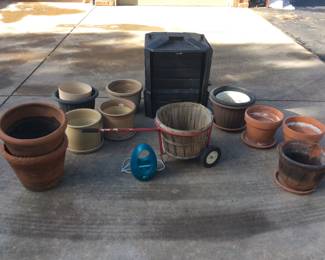 Terra Cotta & Plastic Pots & Soilsaver Composter