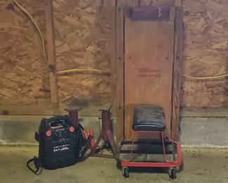 Mechanics Creeper, Mechanics Stool, Cen-Tech 3 in 1 Portable Power Pack & More (LPO)
