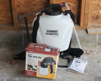 Chapin Homepro Backpack Sprayer & Krause & Becker Electric Paint Spray Gun (LPO)