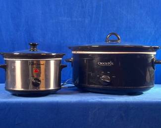 Crock Pot 7-Quart Slow Cooker & Elite Gourmet Hot Surface Slow Cooker (LPO)