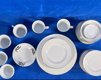 Crown Victoria China (Lovelace Pattern) & Alco Industries Christmas China (LPO)