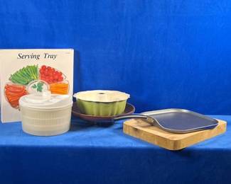  Bundt Cake Pan, Divided Serving Tray, Salad Spinner & More (LPO)