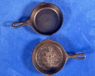 (2) #3 Cast Iron Skillets (LPO)