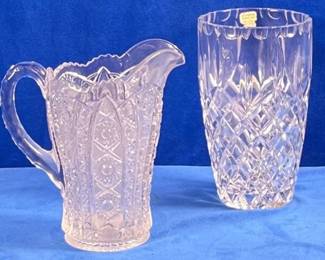 Crystal Vase & Glass Water Pitcher (LPO)