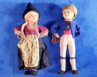 Vintage Pair of BITZ Whistling Dolls