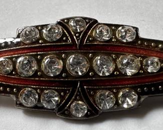 Vintage Art Deco Style Rhinestone Brooch Pin
Lot #: 32