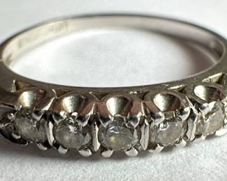 Vintage Platinum & Diamond Ring, Size 6.75
Lot #: 13