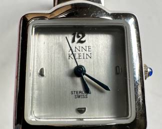 Anne Klein 925 Sterling Silver Watch, Untested
Lot #: 48