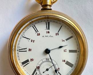 Vintage A.W. Company Men's Pocket Watch
Lot #: 4