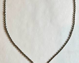 Vintage Jorgen Jensen Denmark Pewter Viking Shield Necklace
Lot #: 49