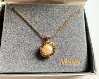 New In Box Monet Necklace With Faux Pearl & White Monet Necklace
Lot #: 45