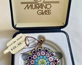 New In Box Murano Millefiori Pendant, Italy
Lot #: 15