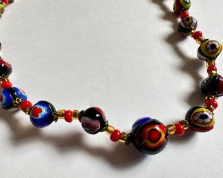 Vintage Italian Millefiori Glass Bead Necklace
Lot #: 54