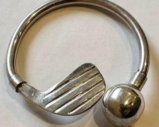 Vintage 925 Sterling Mexico Golf Club & Ball Key Ring
Lot #: 10