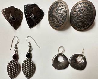 4 Pairs Vintage 925 Sterling Silver Earrings
Lot #: 102