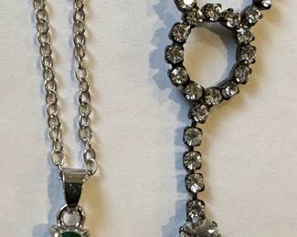 6 Necklaces, Mostly Vintage Including Sterling Silver Pendant With Turquoise Colored Stone & Chinese Rickshaw
Lot #: 120