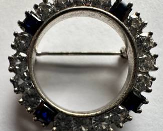 Antique Garnet Brooch Pin & Rhinestone Circle Pin
Lot #: 28