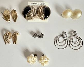 7 Pairs Vintage Clip-On & Screw-On Earrings: Monet, New Sterling Silver & Acorns Matching Lot 119
Lot #: 109