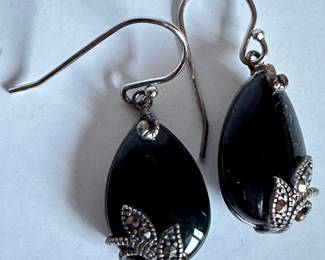 2 New In Box Earrings: Marcasite & Black Glass & Rhinestones By Carolee
Lot #: 43