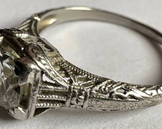 Vintage Platinum & Diamond Ring, Size 6
Lot #: 6
