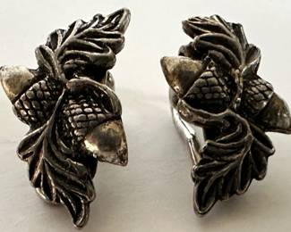 7 Pairs Vintage Clip-On & Screw-On Earrings: Monet, New Sterling Silver & Acorns Matching Lot 119
Lot #: 109