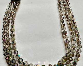 Vintage Laguna Crystal 3 Strand Necklace
Lot #: 26