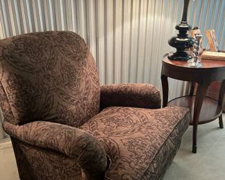 Side View of the Rolled Arm in the Ethan Allen Lounge Chair, $595