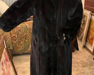 Vintage Mink Coat 3/4 Length, Size Petite Large ($695). 