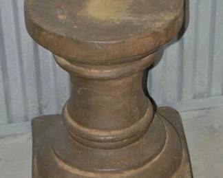 One of the 2 Fiberstone Decorative Pedestal, Indoor/Outdoor, 15" x 20" x 15". $250 Pair