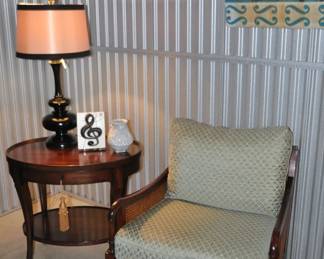 There are 2 of Both the Vintage Baker Cane Arm Chairs (SOLD) and Milling Road for Baker Two Tier Side Tables!!!