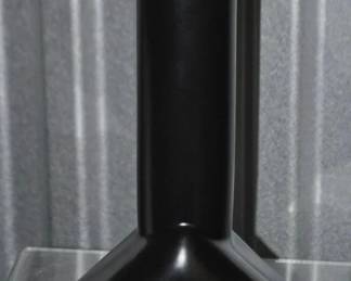 Wonderful Signed Eschelman Black Ceramic 10.5" Vase, ($75) 