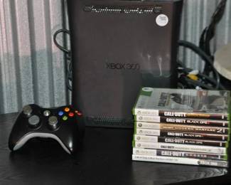 XBox 360 Elite 120GB Limited Black Console, Bundled with All Cords and 2 Wireless Controllers. ($100) SOLD. Also Available are 8 Call of Duty Games, 12 Additional Games and Finally 2 Additional Wireless Controllers, sold as a Pair ($30). All sold Separately 