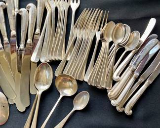 48 pc. Steiff sterling Queen Anne pattern