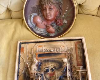 Bradley Hubbard round wall plaque