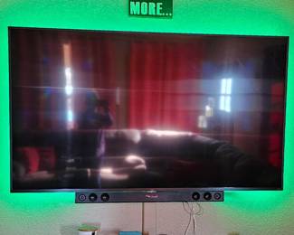 great flatscreen with surround sound and fire stick