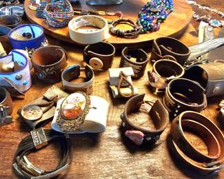 a selection of bracelts