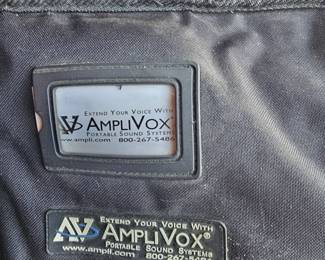 Info tag of the portable sound system