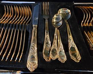 Close up for the German flatware set