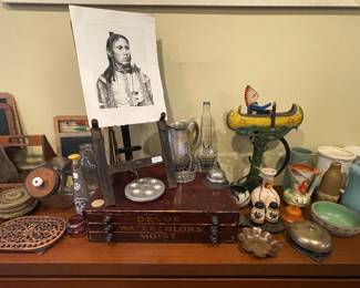 Devoe watercolor cabinet with 3 drawers 