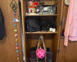 Kate Spade ornament purse  and Coach Saddlebag purse, 