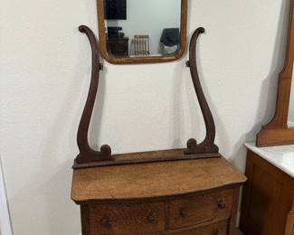 Antique 19th Century Wood Vanity