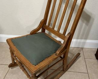 Antique 19th Century Wood Rocking Chair